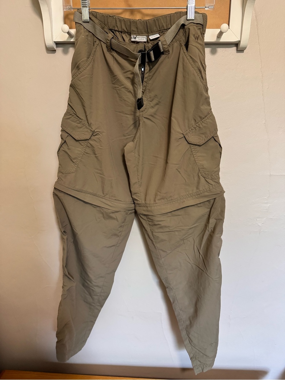 White Sierra Zip-Off Cargo Pants - Olive/Tan